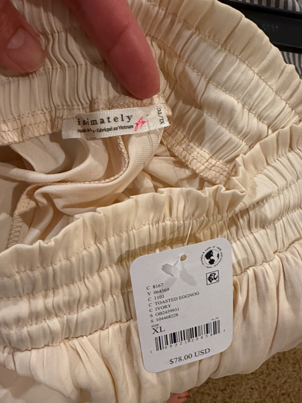 Free People Cream Wide-Leg Harem Pants - Picture 4 of 4